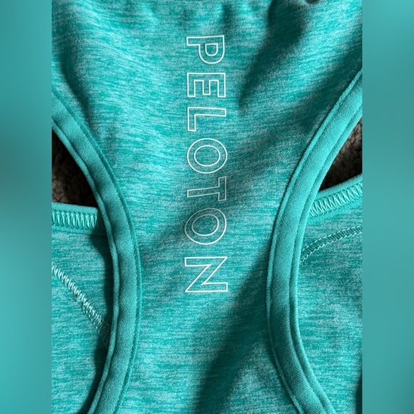 Peloton Green/Teal Sports Bra Racerback - Picture 6 of 6